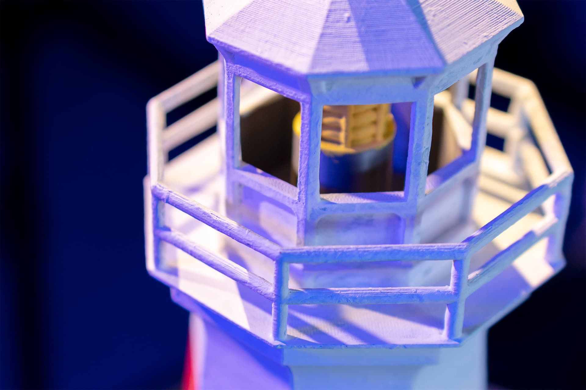 Detail shot of lighthouse