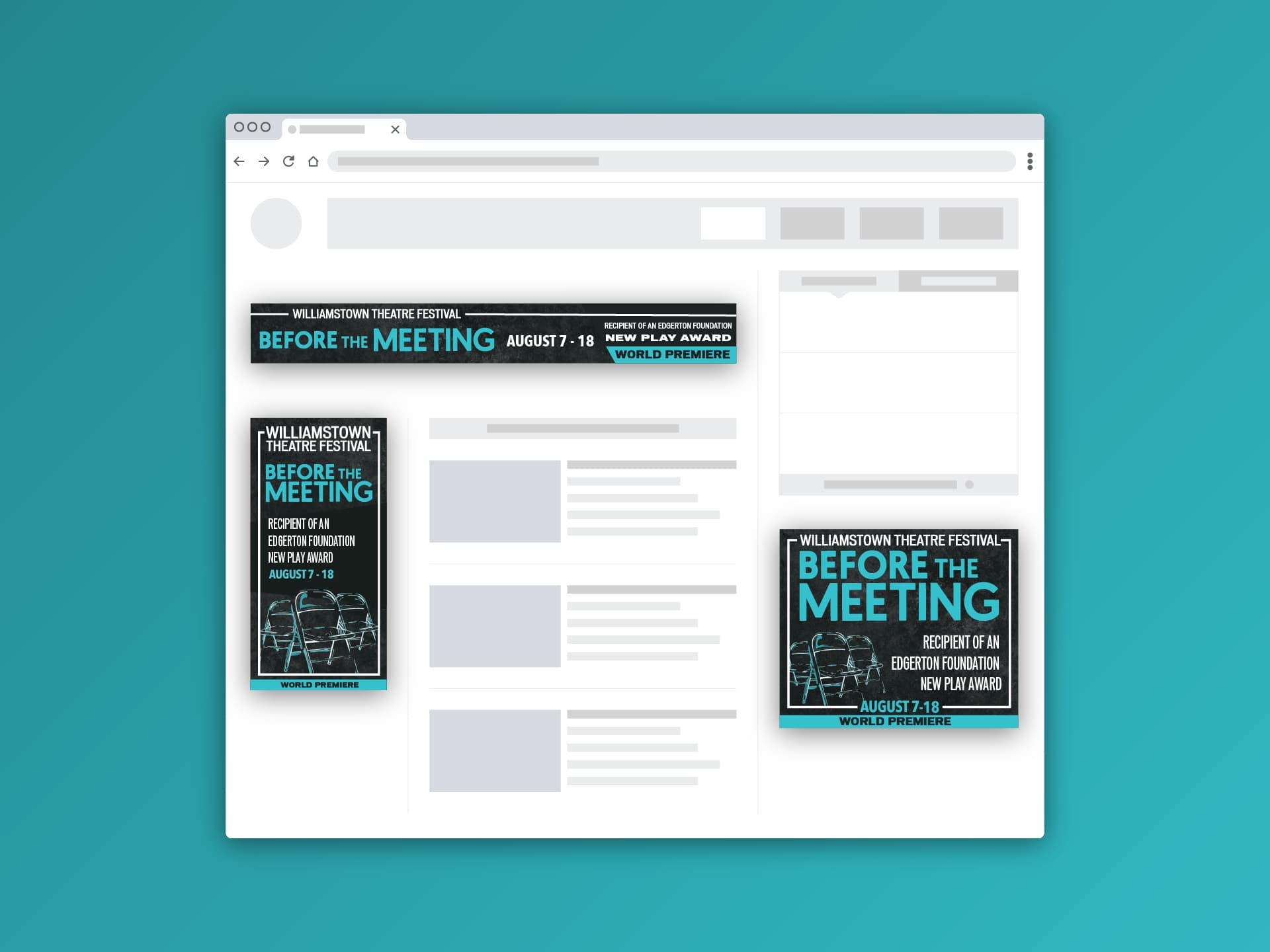 “Before the Meeting” banner ads