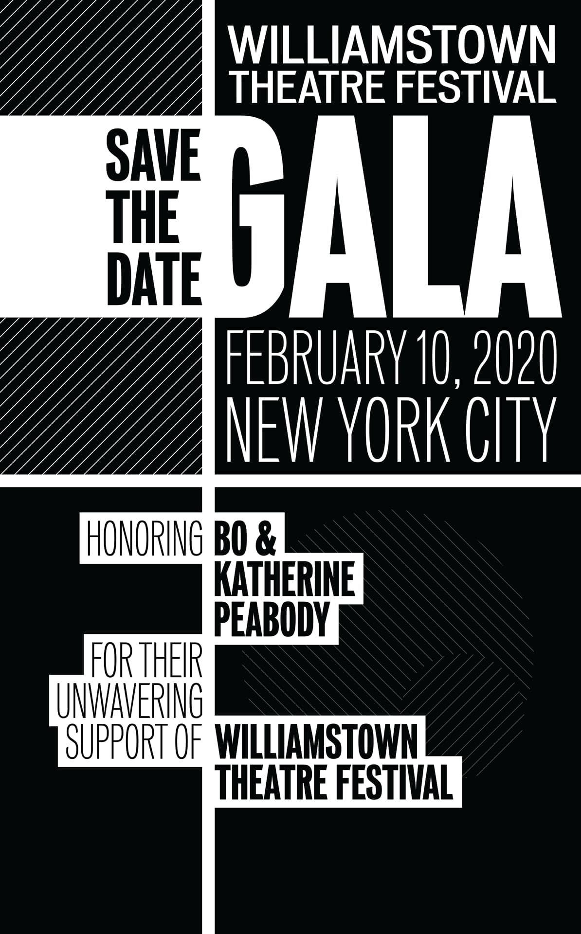 Save the date graphic